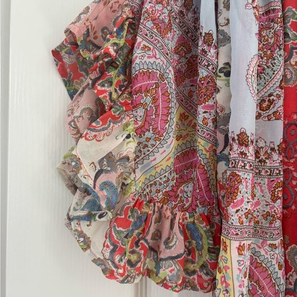 GiGio Women's Paisley Blouse - pink and Blue, small - Picture 4 of 6